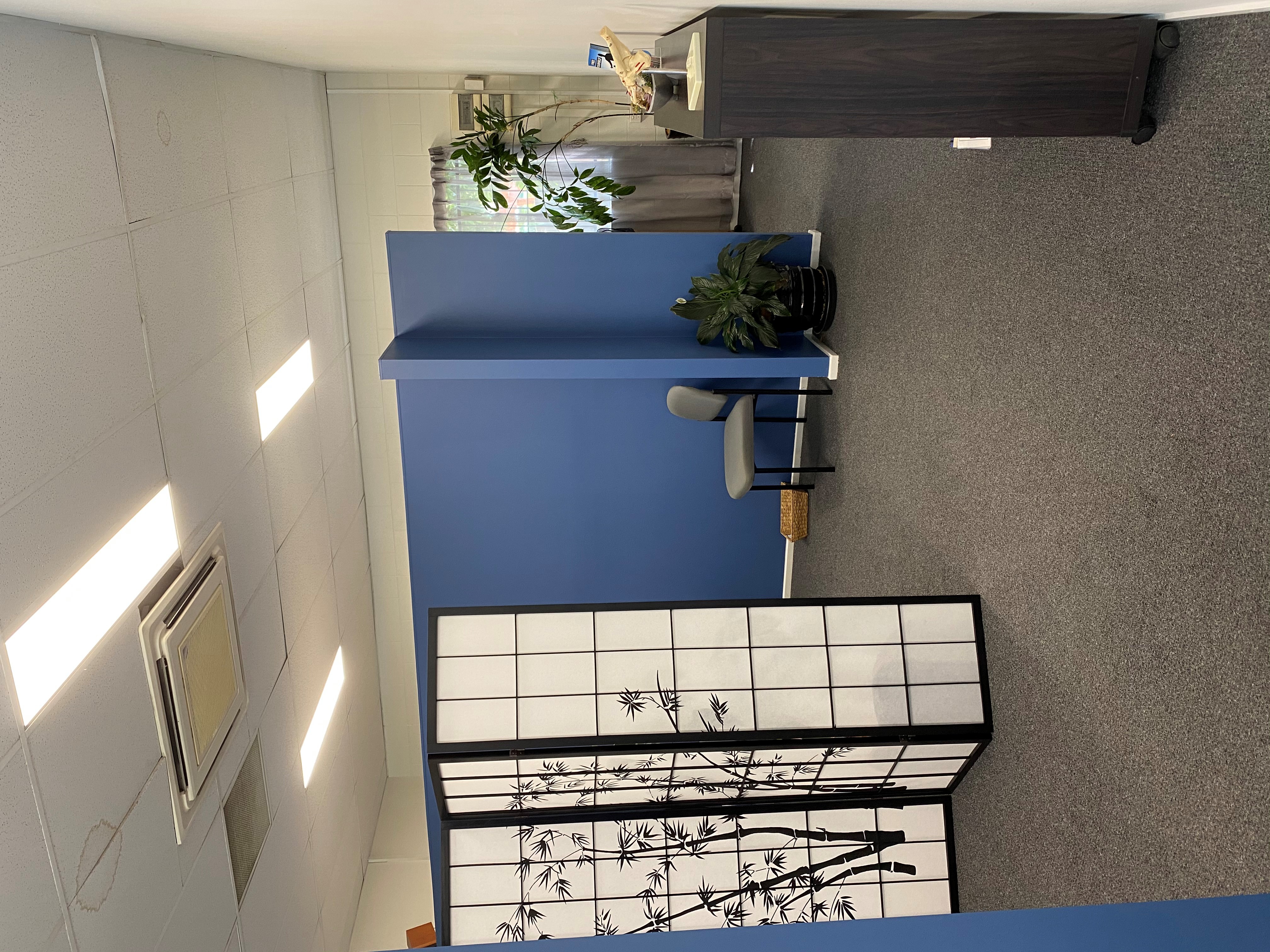 Clinic interior waiting area